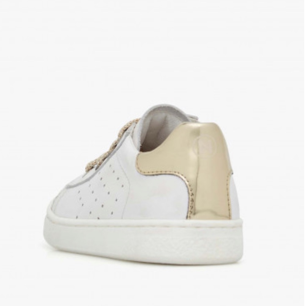 NWT NATURINO HASSELT 2 ZIP. Leather sneakers in White-Platinum - Picture 4 of 15